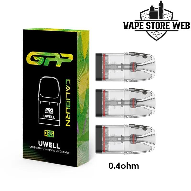UWELL Caliburn GPP Replacement Pod 3.0ml – Shop Now at Vape Store Web Dubai 1 Uwell Caliburn GPP Replacement Pods 0.4 ohm