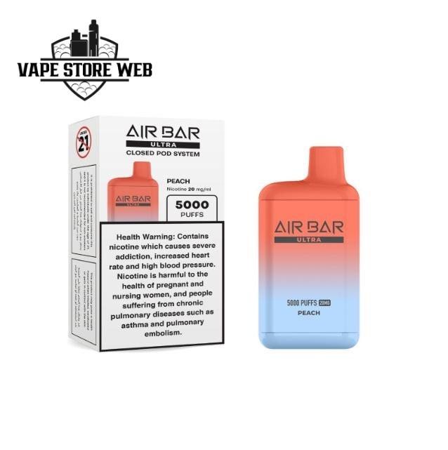 Buy Air Bar Ultra 5000 Puffs Vape in Dubai – Smooth & Long-Lasting Vaping 2 air bar ultra 5000 puffs disposable vape in dubai peach