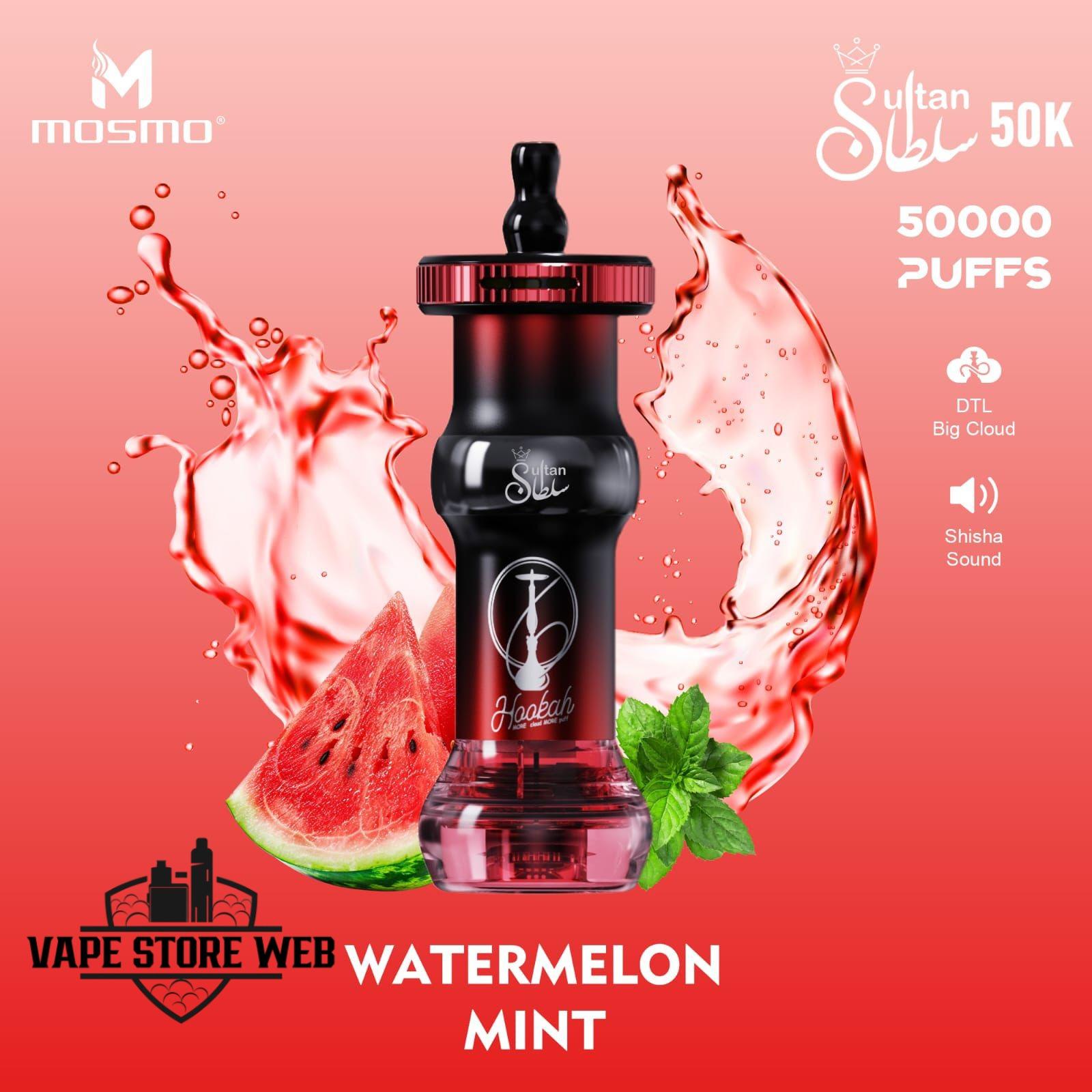 Mosmo Sultan 50K Puffs Disposable Vape – Shisha Style Luxury Vaping in Dubai 3 mosmo sultan 50k puffs shisha style 50mg disposable vape in dubai watermelon mint