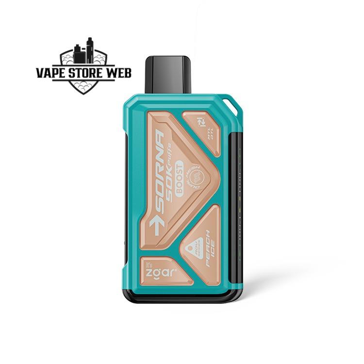 ZGAR Sorna 50k Puffs Disposable Vape – Long-lasting Flavor Explosion in Dubai 2 zgar sorna 50k puffs disposable vape in dubai peach ice