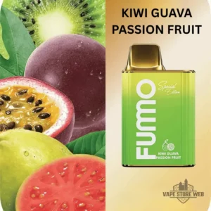 fummo king 6000 puffs 20mg disposable rechargeable vape in dubai kiwi guava passion fruit
