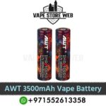 Awt 18650 3500mah 35a battery