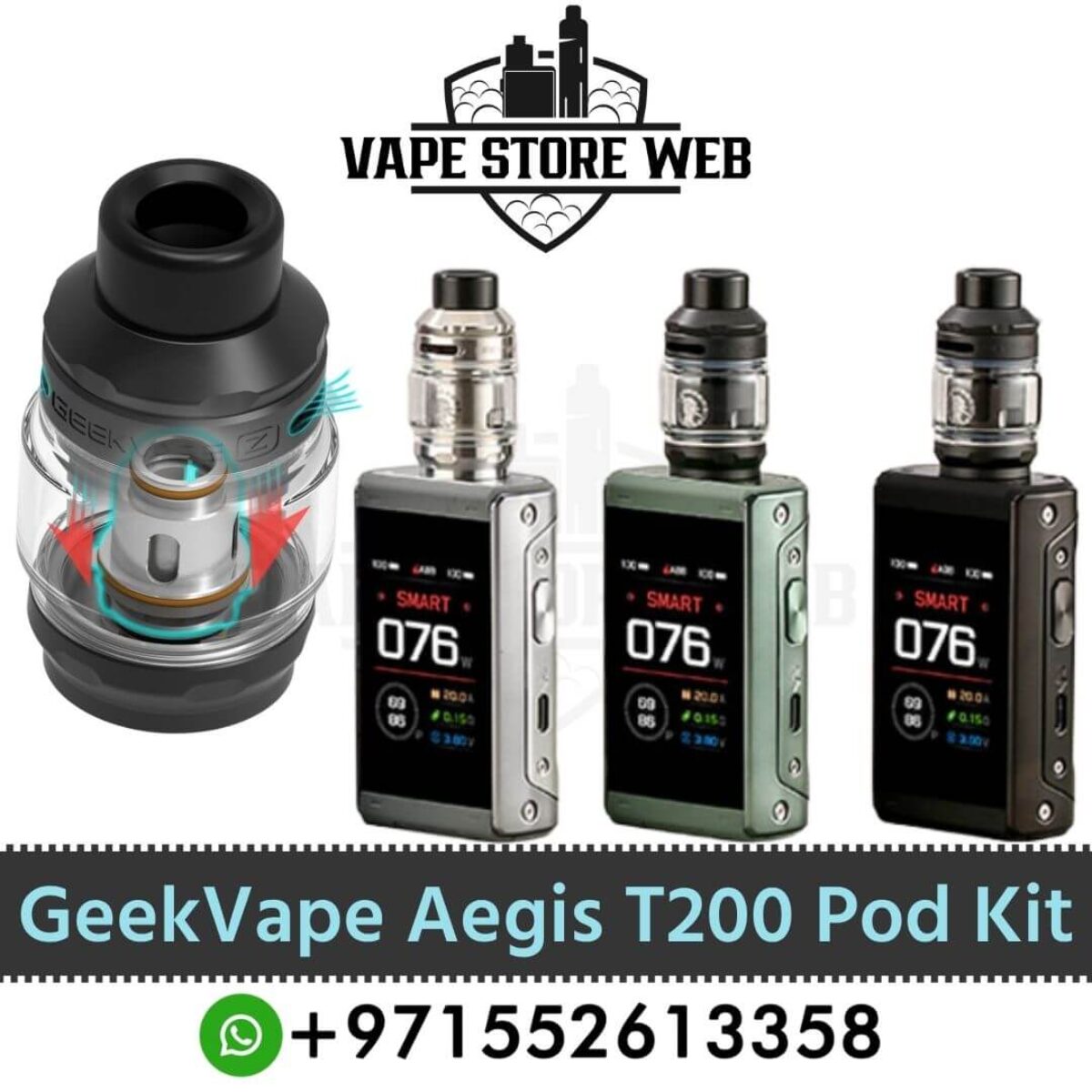 Popular GeekVape Aegis T200 Pod System Price in UAE