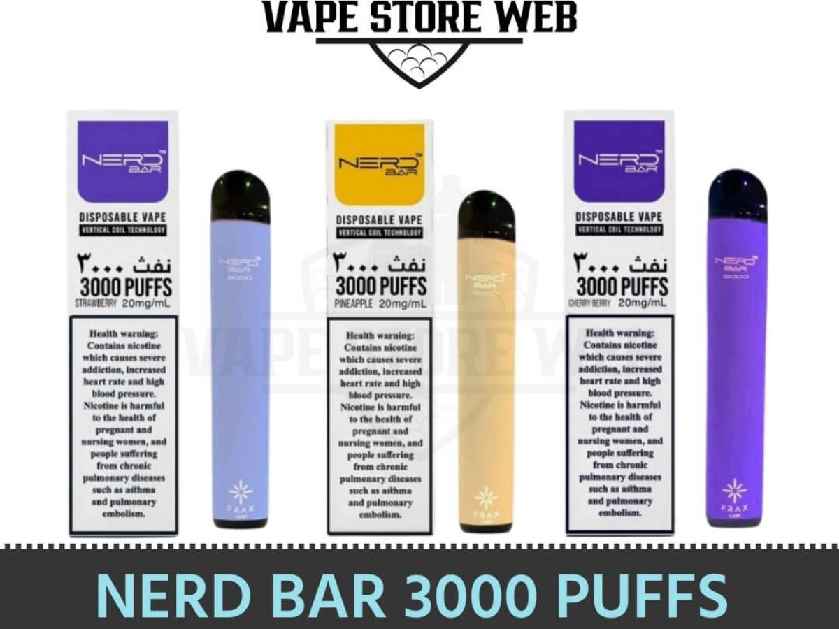 Get The Ultimate Vape in Dubai: Nerd Bar 3000 Puffs