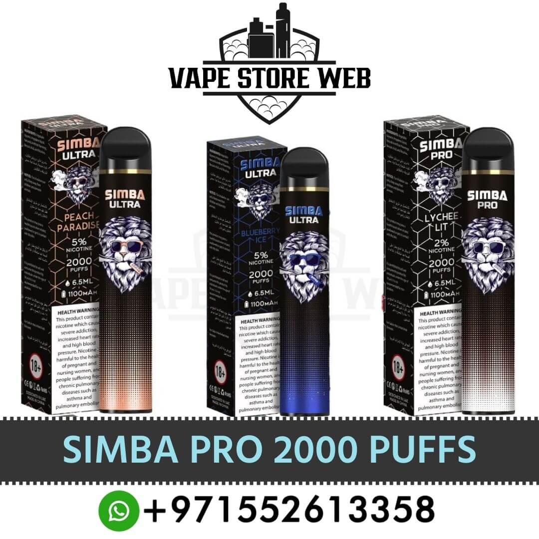 Best Simba Pro 2000 Puffs Disposable Vape In UAE