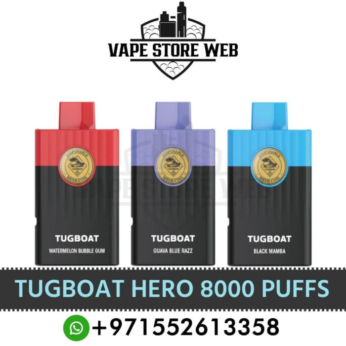 Best Tugboat Hero 8000 Puffs Disposable Vape Prices In UAE