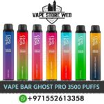 Vape Bar Ghost Pro 3500 Puffs Disposable Vape In UAE