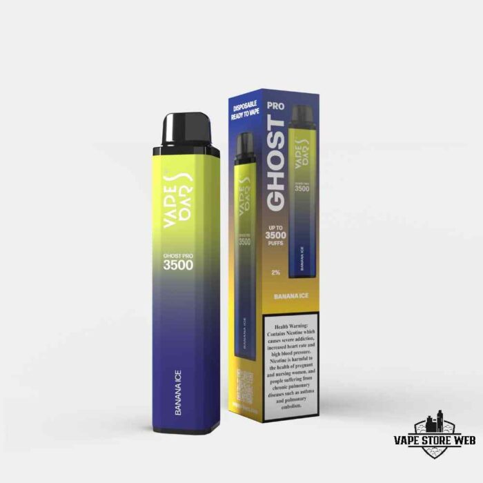 Vape Bar Ghost Pro 3500 Puffs 20Mg Disposable Vape Price in Dubai Banana Ice