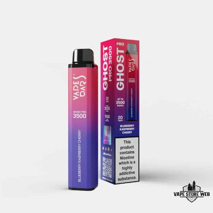 Vape Bar Ghost Pro 3500 Puffs 20Mg Disposable Vape Price in Dubai Blueberry Raspberry Cherry