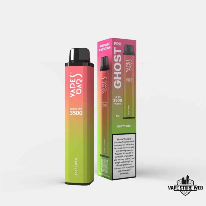 Vape Bar Ghost Pro 3500 Puffs 20Mg Disposable Vape Price in Dubai Fruit Twist