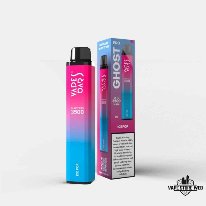 Vape Bar Ghost Pro 3500 Puffs 20Mg Disposable Vape Price in Dubai Ice Pop