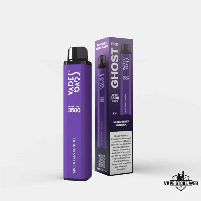 Vape Bar Ghost Pro 3500 Puffs 20Mg Disposable Vape Price in Dubai Mixed Berry Menthol