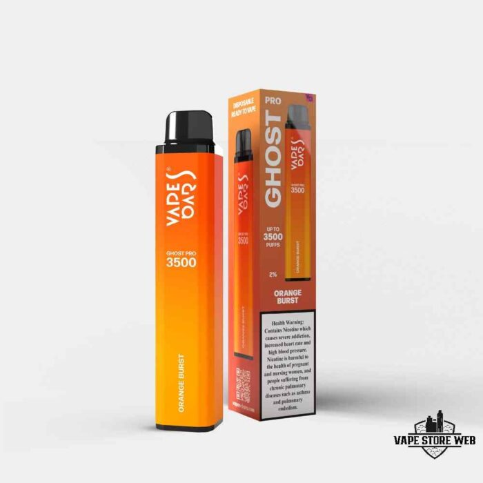 Vape Bar Ghost Pro 3500 Puffs 20Mg Disposable Vape Price in Dubai Orange Burst