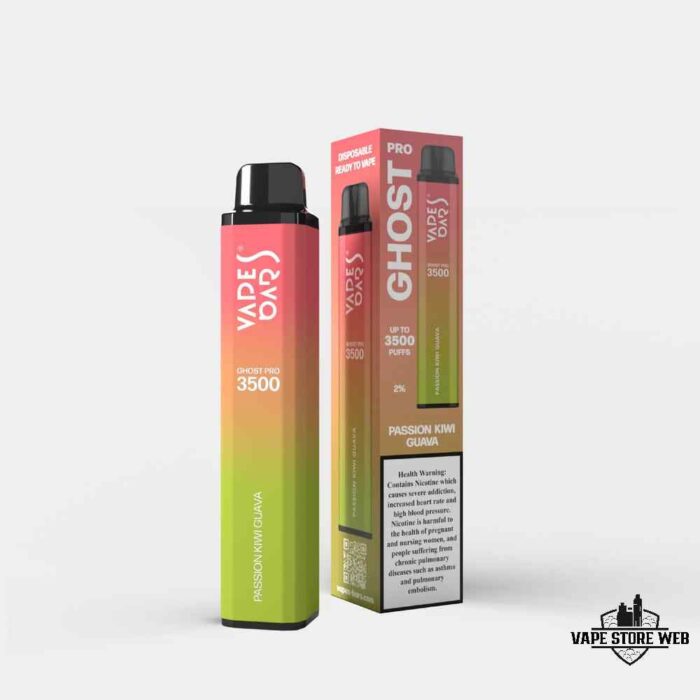 Vape Bar Ghost Pro 3500 Puffs 20Mg Disposable Vape Price in Dubai Passion Kiwi Guava