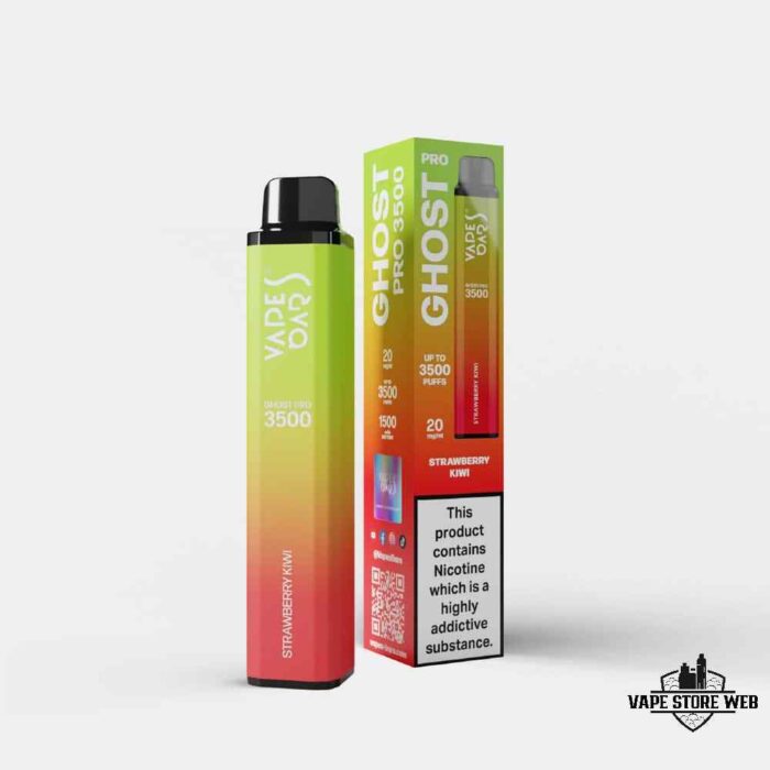 Vape Bar Ghost Pro 3500 Puffs 20Mg Disposable Vape Price in Dubai Strawberry Kiwi