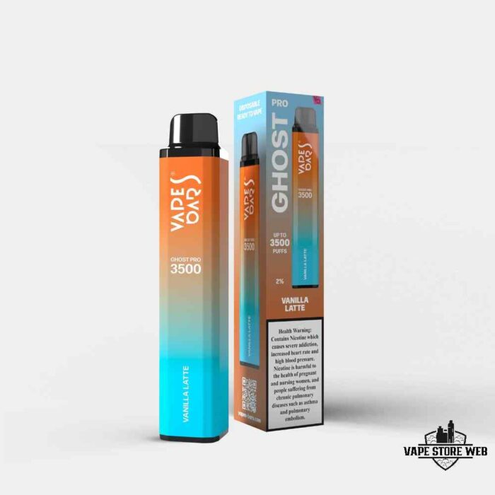 Vape Bar Ghost Pro 3500 Puffs 20Mg Disposable Vape Price in Dubai Vanilla Latte
