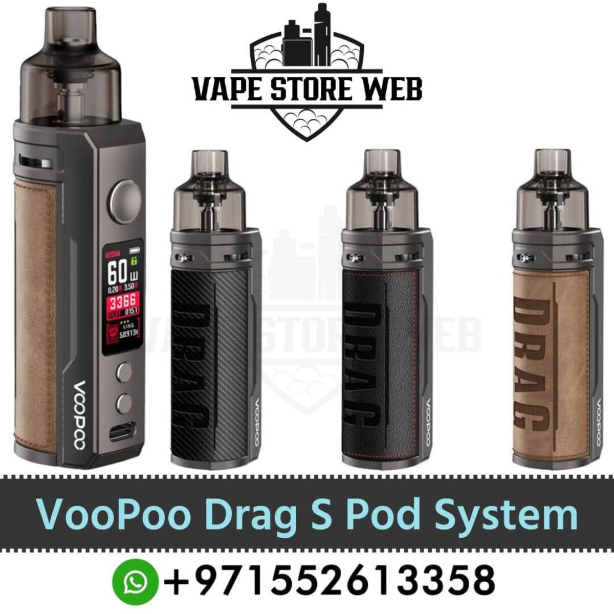 voopoo drag e60 specs VOOPOO DRAG S2 Mod Kit 2500mAh 60W – Vape Station main image 0