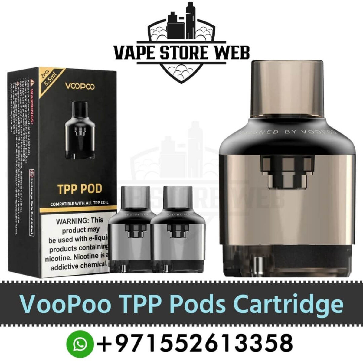 Popular Voopoo TPP Pods Empty Replacement Cartridge in UAE