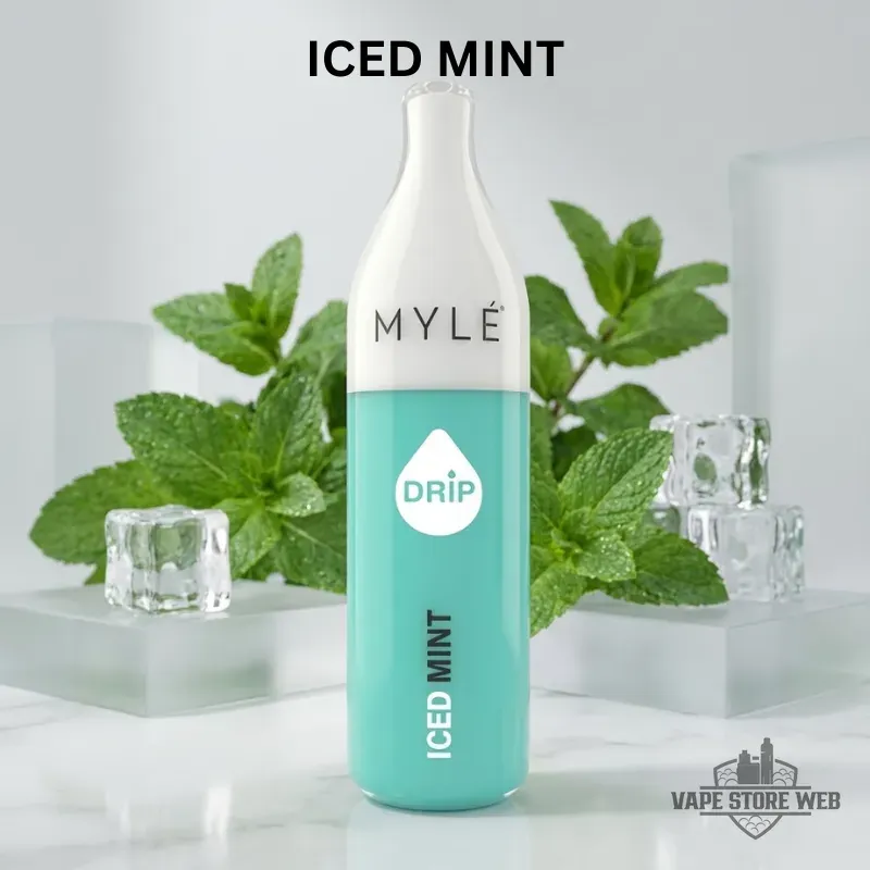MYLE Drip 2500 Puffs 50Mg Disposable Vape in Dubai 8 myle drip 2500 puffs 50mg disposable vape in dubai iced mint
