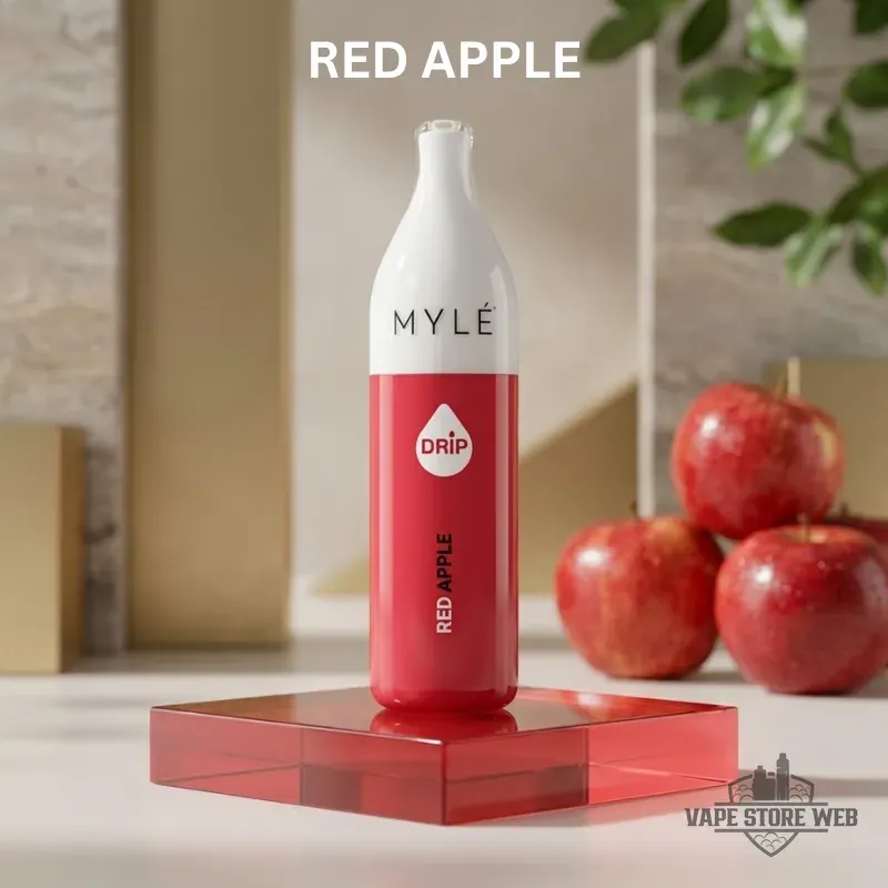 MYLE Drip 2500 Puffs 50Mg Disposable Vape in Dubai 13 myle drip 2500 puffs 50mg disposable vape in dubai red apple