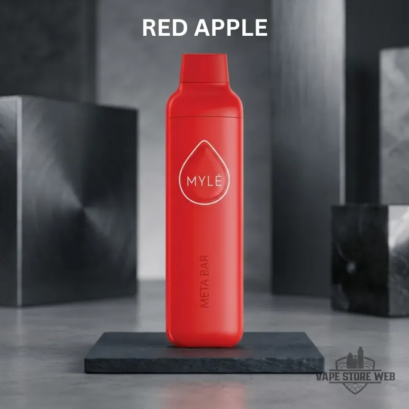 Myle Meta Bar 2500 Puffs Disposable Vape In UAE 5 myle meta bar 2500 puffs disposable vape in uae red apple