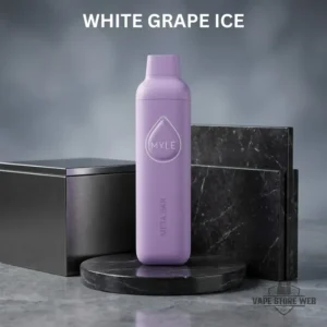 myle meta bar 2500 puffs disposable vape in uae white grape ice
