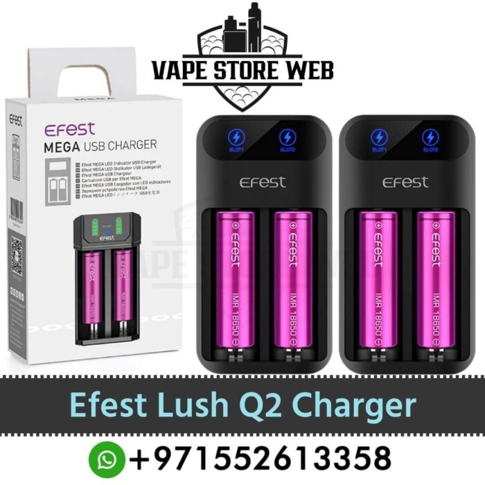 Efest Lush Q2 Battery Charger In Dubai Best Efest Lush Q2 Charger In Low Prices At Dubai