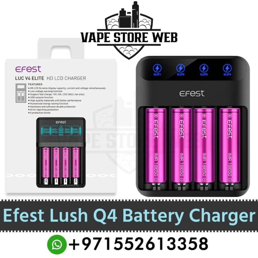 Efest lush q4 vape battery charger