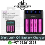 Efest lush q4 vape battery charger