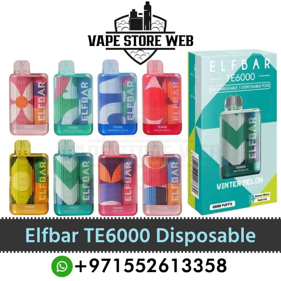 Best Elfbar TE6000 (6000 Puffs) Disposable Vape In Dubai