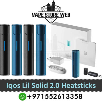 Iqos Lil Solid 2.0 E Cigarettes Black Blue in UAE