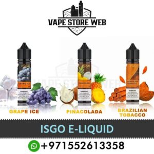 Isgo E Liquid 3mg 6mg 60ml 120ml E Juice Salt Nic 30mg 50mg 30ml In UAE