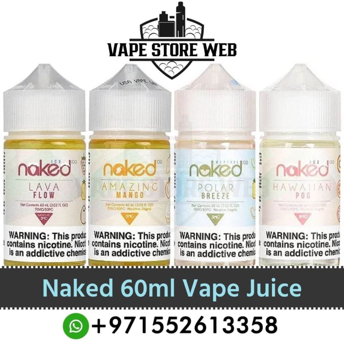 Best Naked Vape Juice 60ml 3mg E-Liquid Price in Dubai