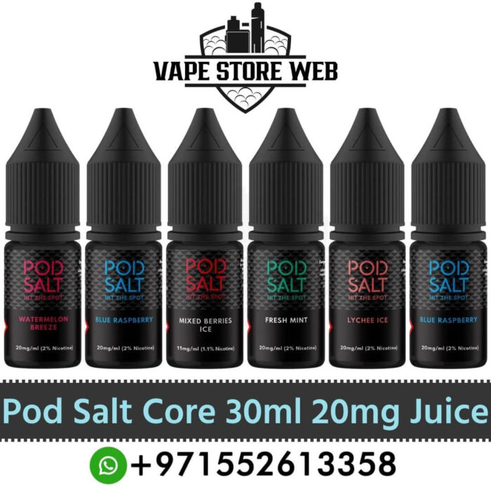Pod Salt Core 30ml 20mg E Juice Nicotine Salt E Liquid in All Flavors Pod Salt Core 30ml 20mg E Juice Nicotine Salt E Liquid in All Flavors Core 30mg 20ml Pod Salt 30ml 20mg
