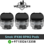 Smok IPX 80 RPM2 Replacement Pods Cartridge Refillable Empty Pods (3PCS) in Dubai