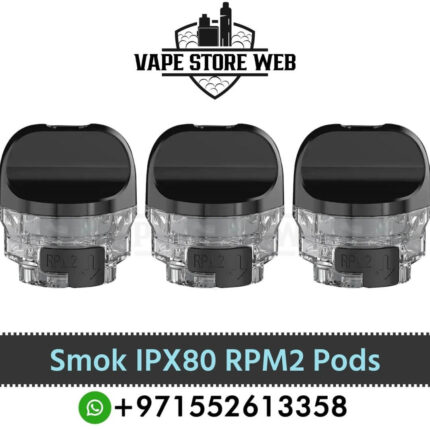 Smok IPX 80 RPM2 Replacement Pods Cartridge Refillable Empty Pods (3PCS) in Dubai