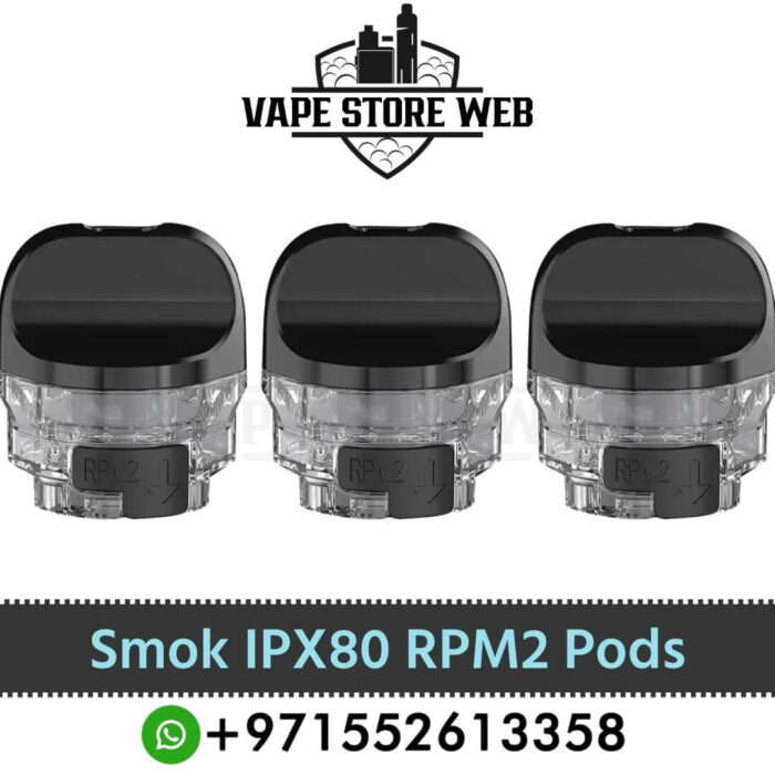 Smok IPX 80 RPM2 Replacement Pods Cartridge Refillable Empty Pods (3PCS) in Dubai Smok IPX 80 RPM2 Replacement Pods Cartridge Refillable Empty Pods (3PCS) in Dubai