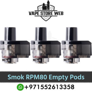 Smok RPM80 Replacement Pods Cartridge Refillable Empty Pods (3PCS) In UAE