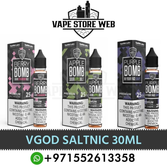 Vgod Saltnic 30ml (25mg/50mg) In UAE Vgod Saltnic 30ml (25mg/50mg) E-liquid In UAE