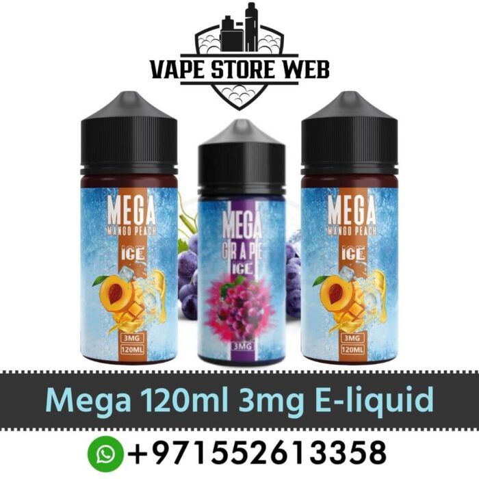Mega 120ml 3mg E-liquid Best Mega 120ml 3mg E-liquid In Dubai