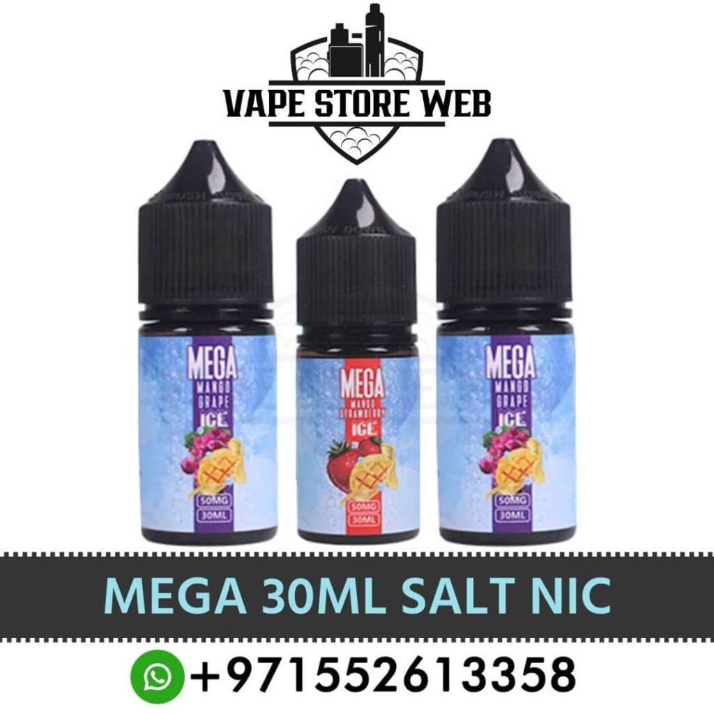 MEGA full range guide: MEGA 30ml salt nic e-liquid in Dubai
