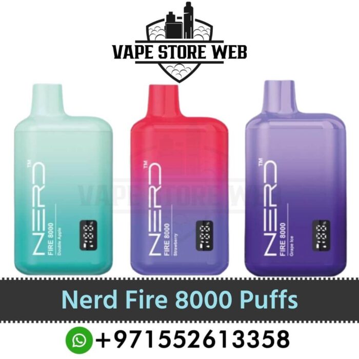Nerd Fire 8000 Puffs Disposable Vape In Dubai Nerd Fire 8000 Puffs Disposable Vape In Dubai