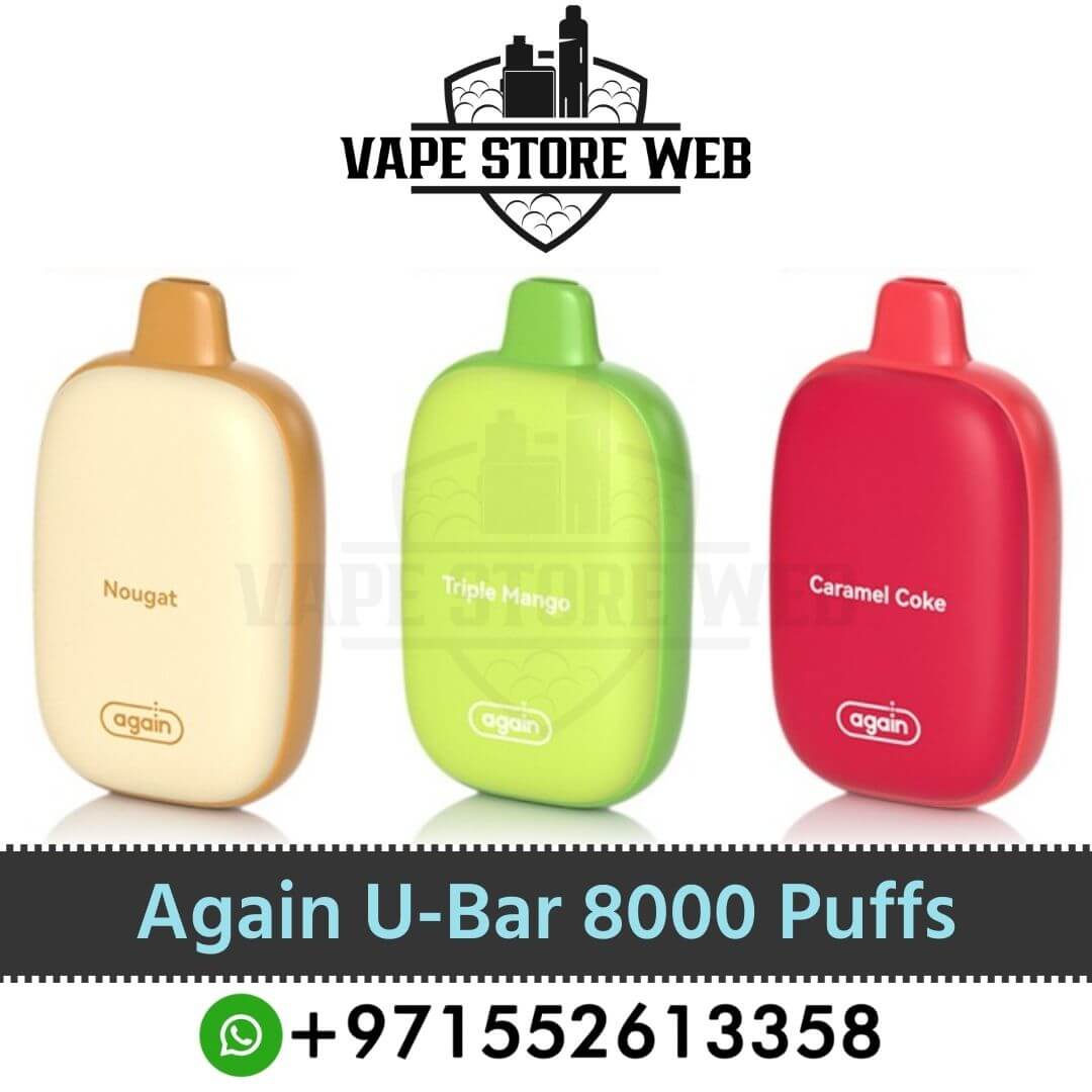 Best Again U-Bar 8000 Puffs 50mg Disposable Vape In Dubai