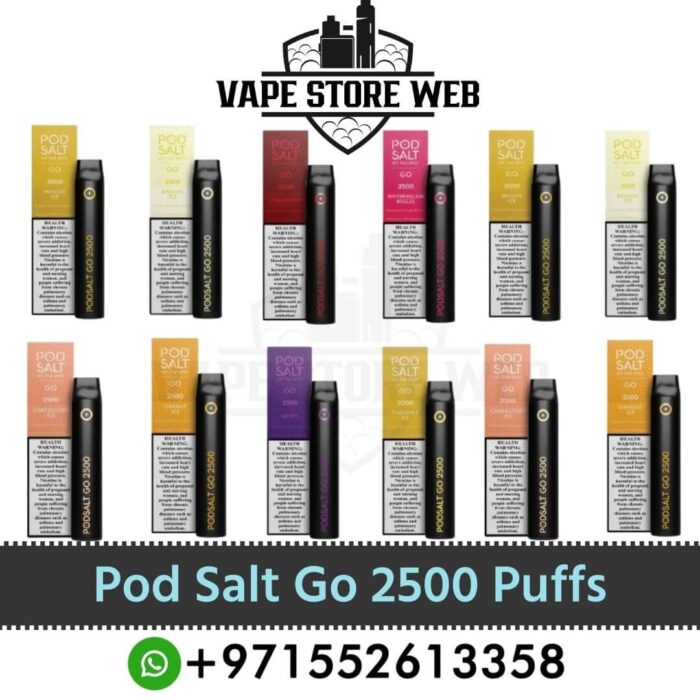 Best Pod Salt Go 2500 Puffs 20mg Disposable Vape In Dubai Near me