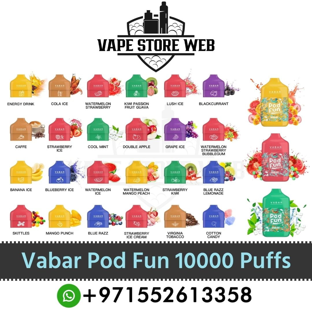 Best Vabar Pod Fun 10000 Puffs Disposable Vape & Pod In Dubai Near Me