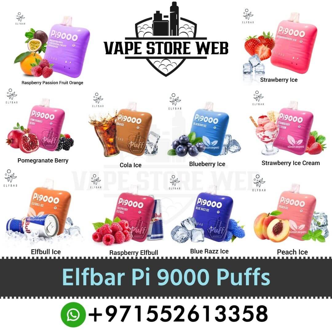 Best Elfbar Pi 9000 Puffs Disposable Vape In Dubai, UAE Near Me