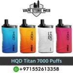 Best HQD Titan 7000 Puffs 50Mg Disposable Vape In Dubai