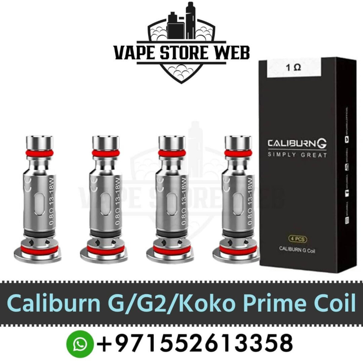 elfbar elfa master akku Caliburn G/G2/Koko Prime Coils (4pk) by Uwell – The Vape Store