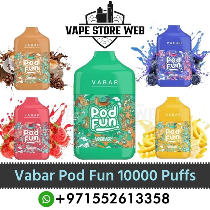 Vabar Pod Fun 10000 Puffs Disposable Vape Best Vabar Pod Fun 10000 Puffs Disposable Vape & Pod Dubai