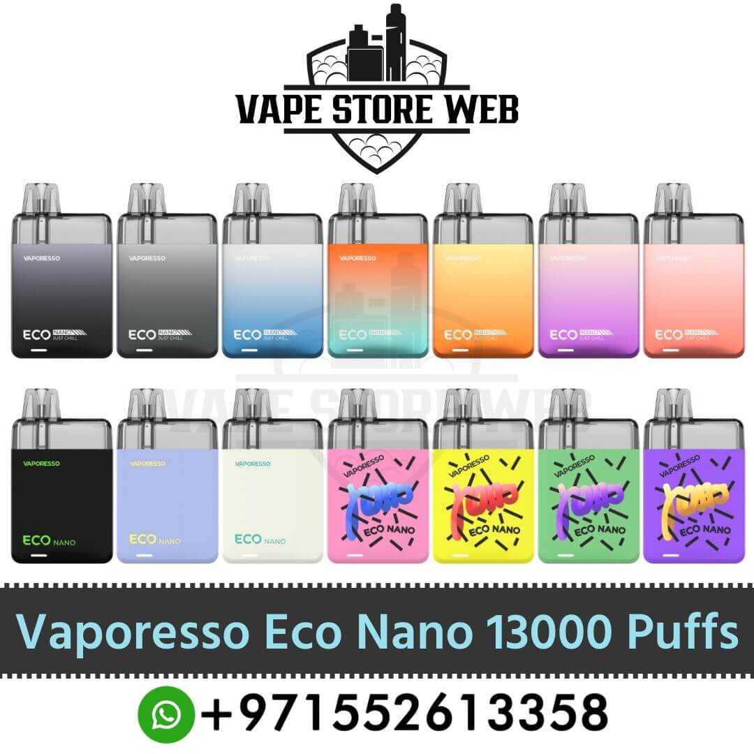 Vaporesso Eco Nano 13000 Puffs Pod System In Dubai, UAE